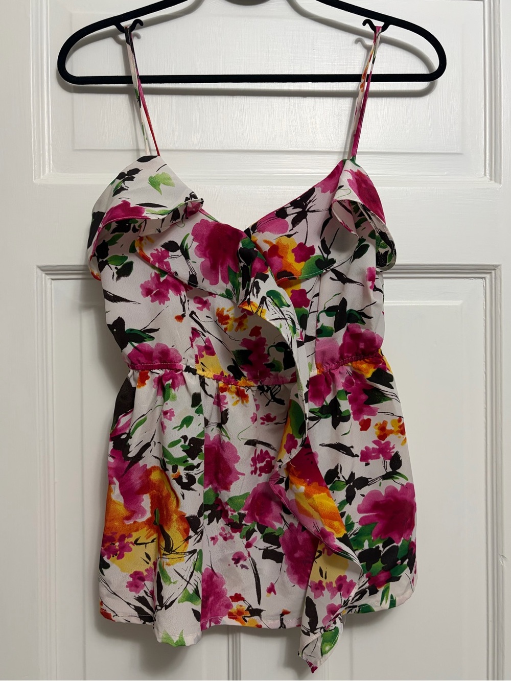 Floral Ruffle Top